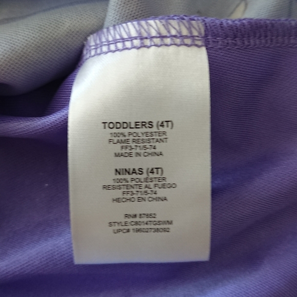 Disney Girls' Wish Nightgown in Purple size 4T - Picture 10 of 11